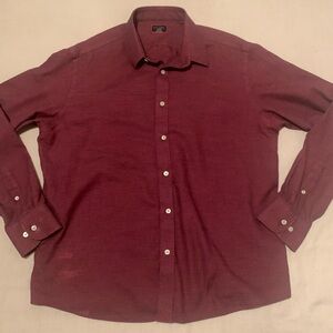 UNTUCKit Men's Maroon Button Down Shirt